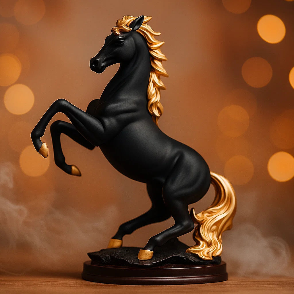 Majestic Golden-Maned Horse
