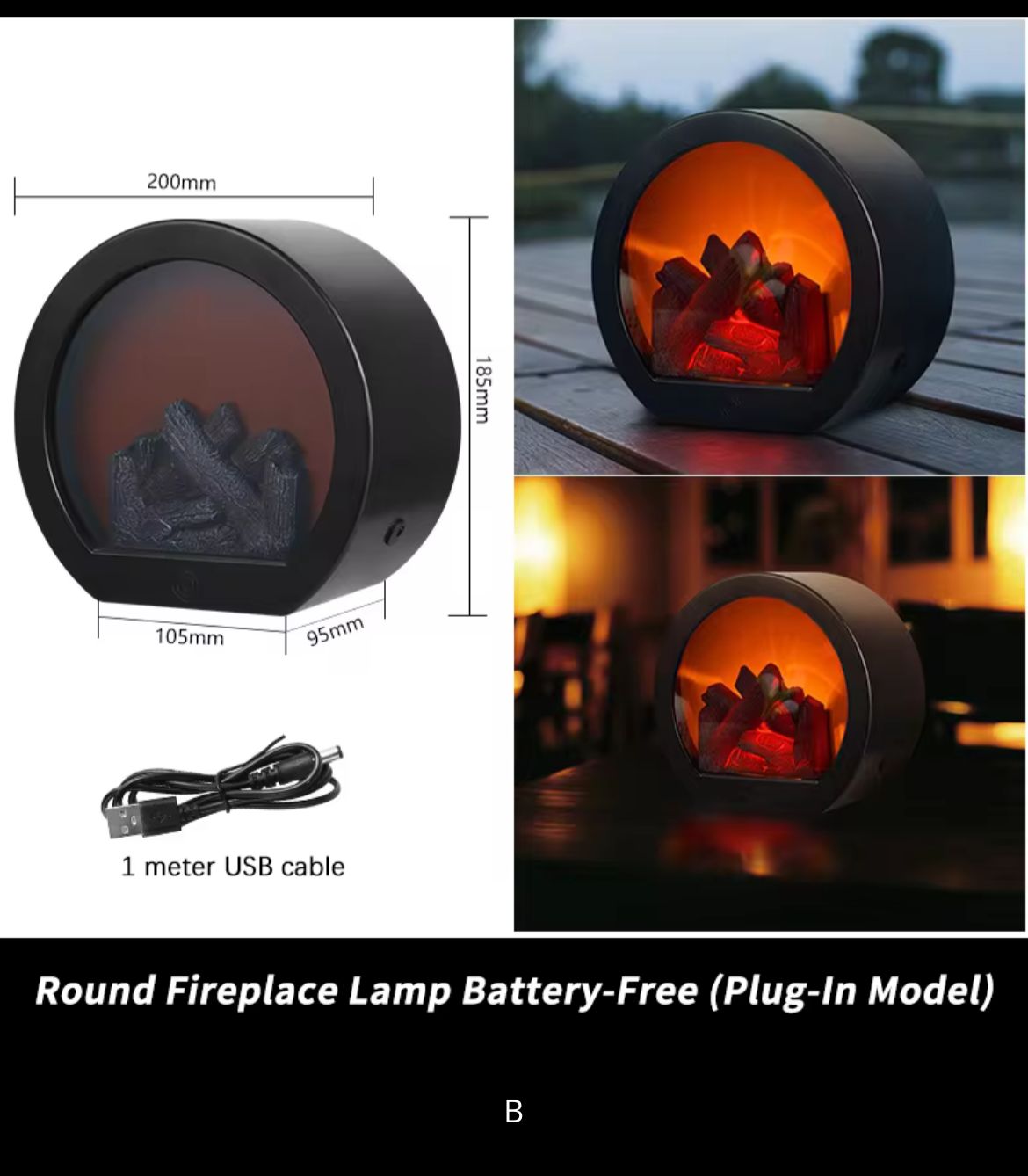MystiFire LED Lamp