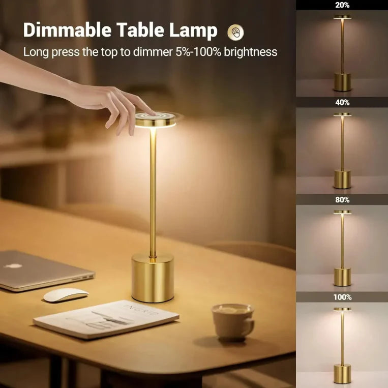 Rechargeable Metal Desk Lamps